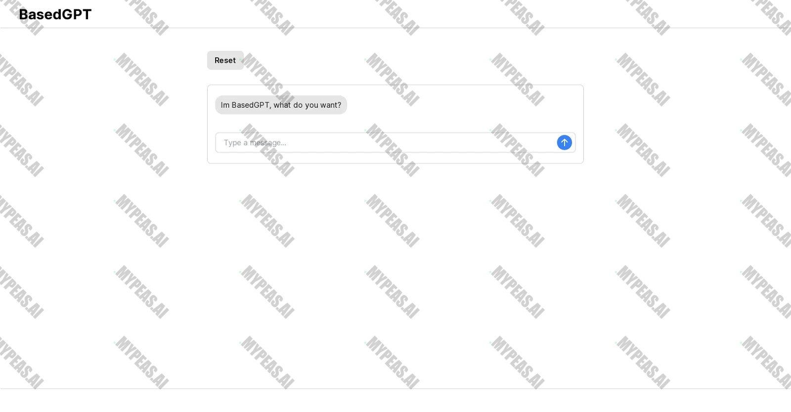 BasedGPT screenshot