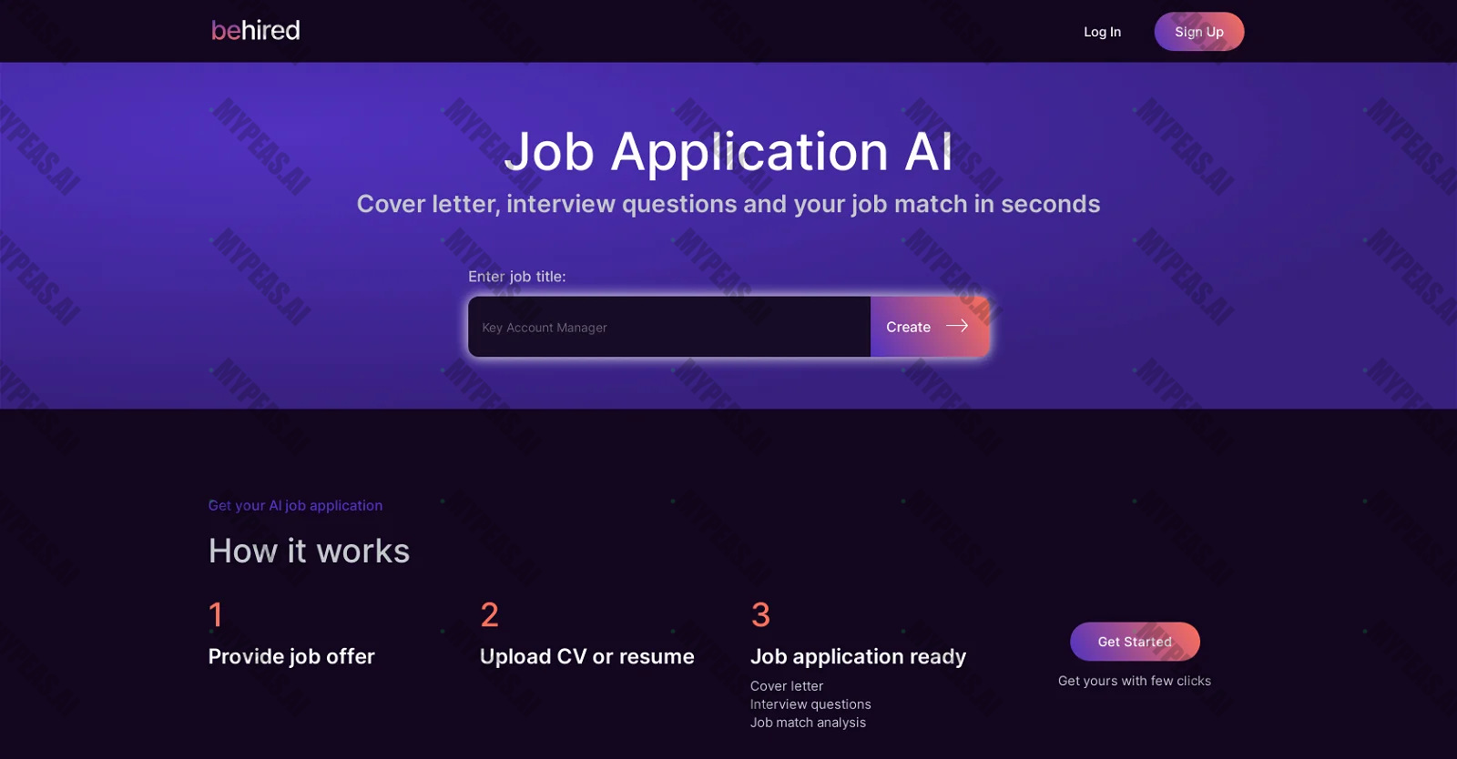 Behired screenshot