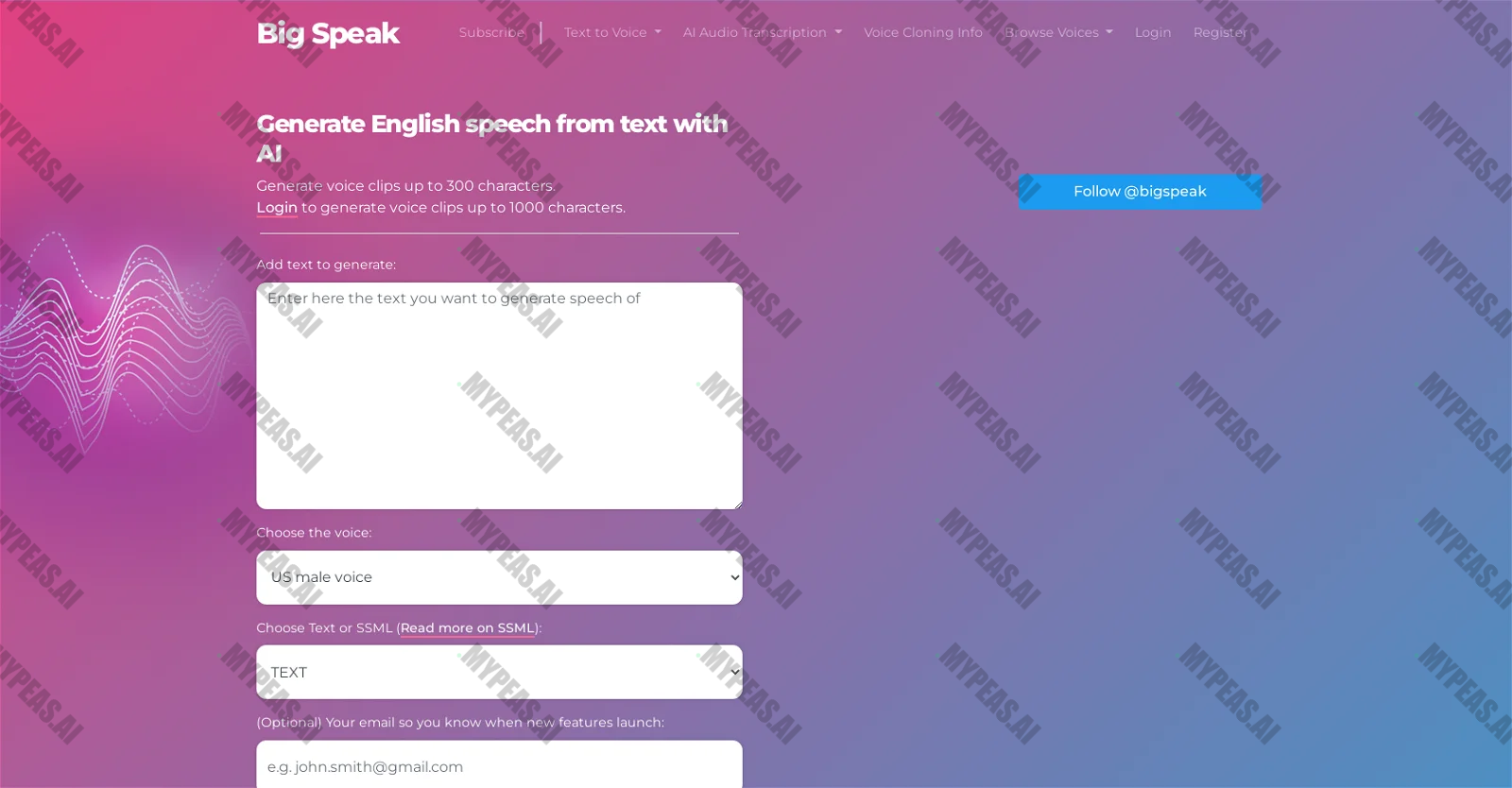Big Speak screenshot