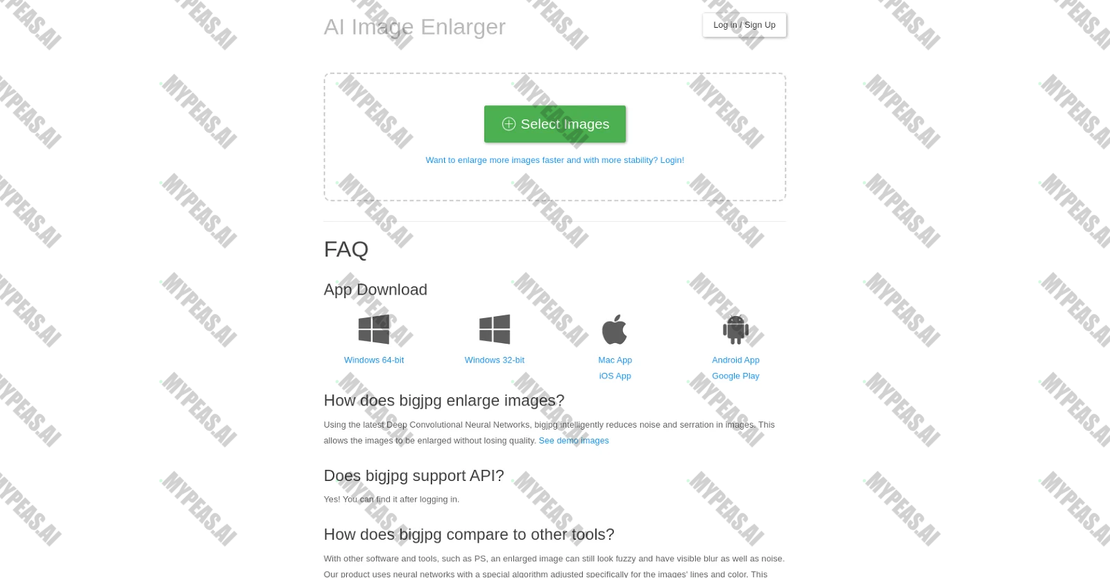 BigJpg screenshot