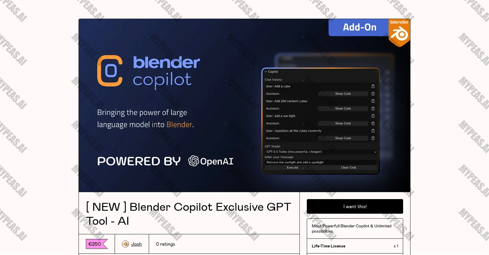 Blender Copilot screenshot