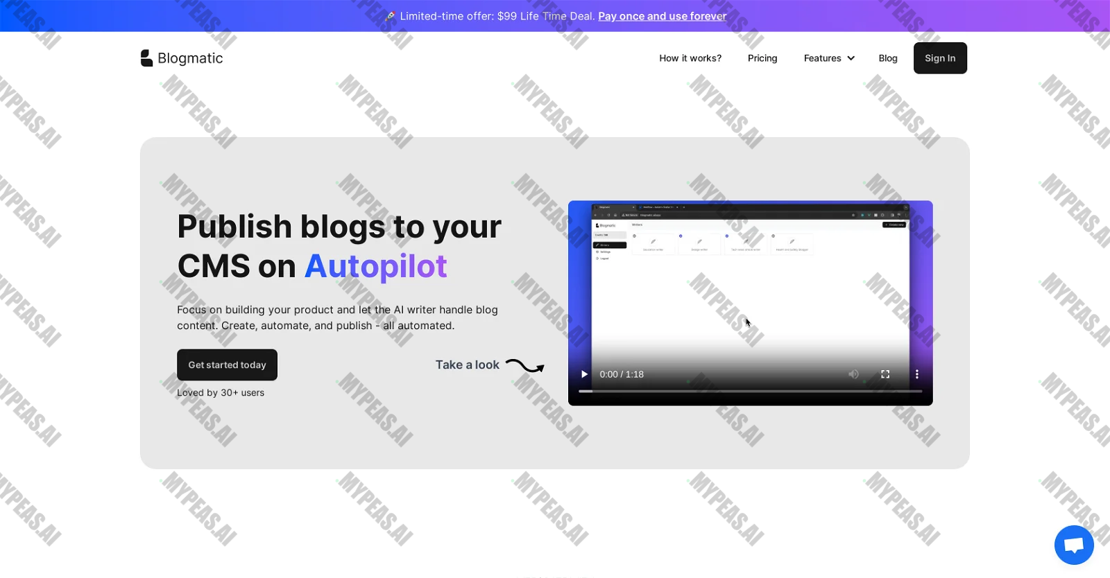 Blogmatic screenshot
