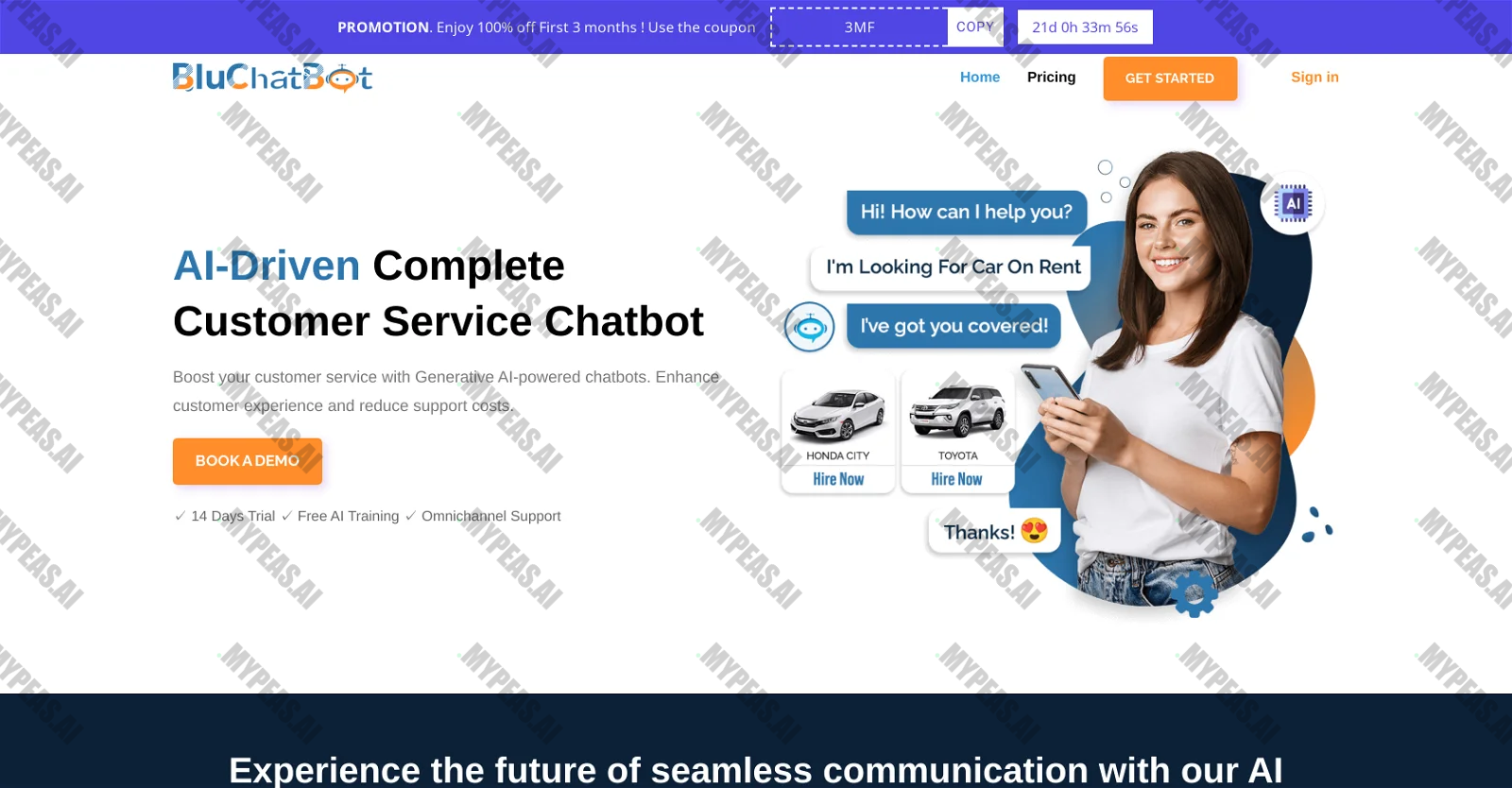 BluChatBot screenshot