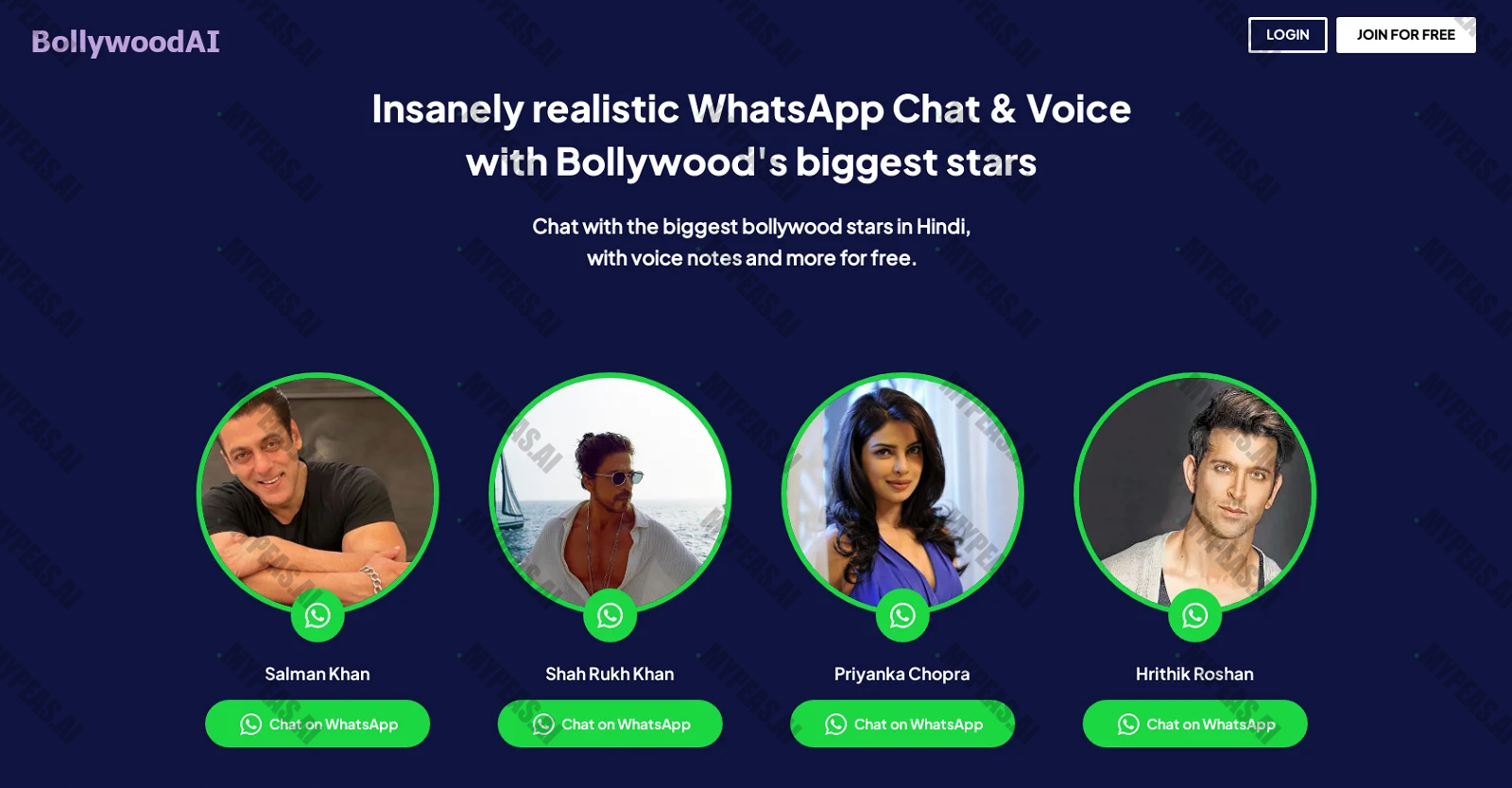 Bollywoodai screenshot