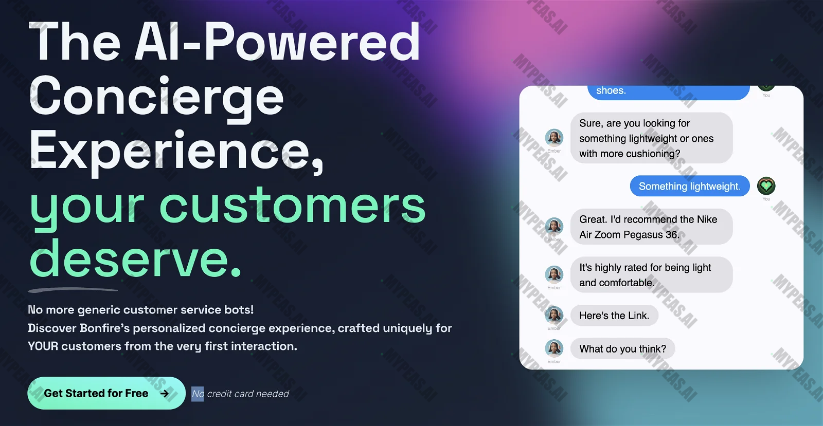 Bonfire - AI-Powered Concierge Bot screenshot