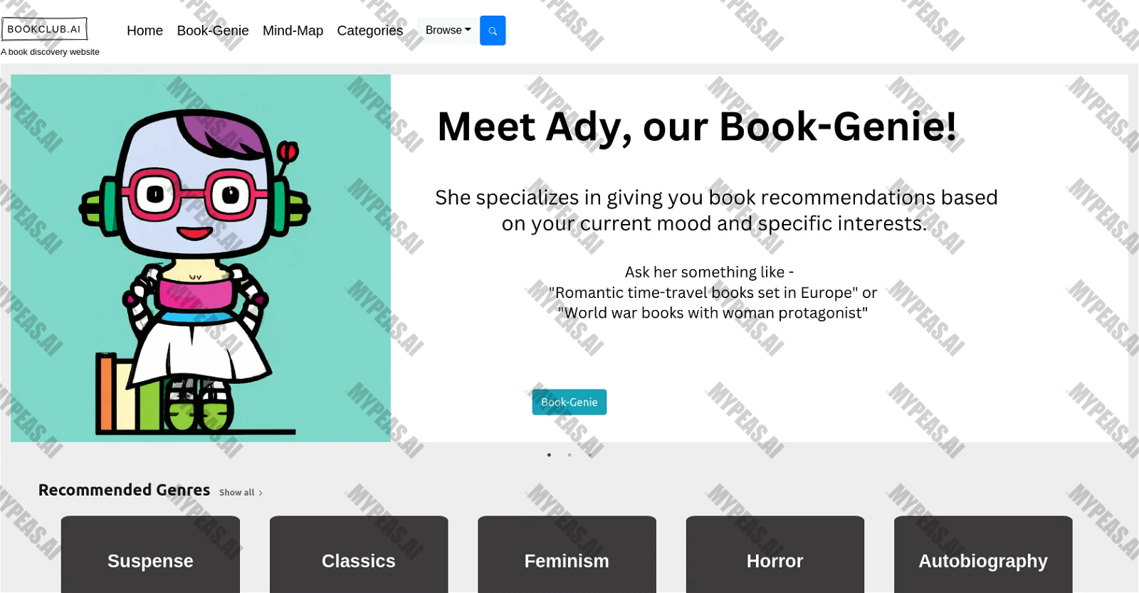 Bookclub screenshot