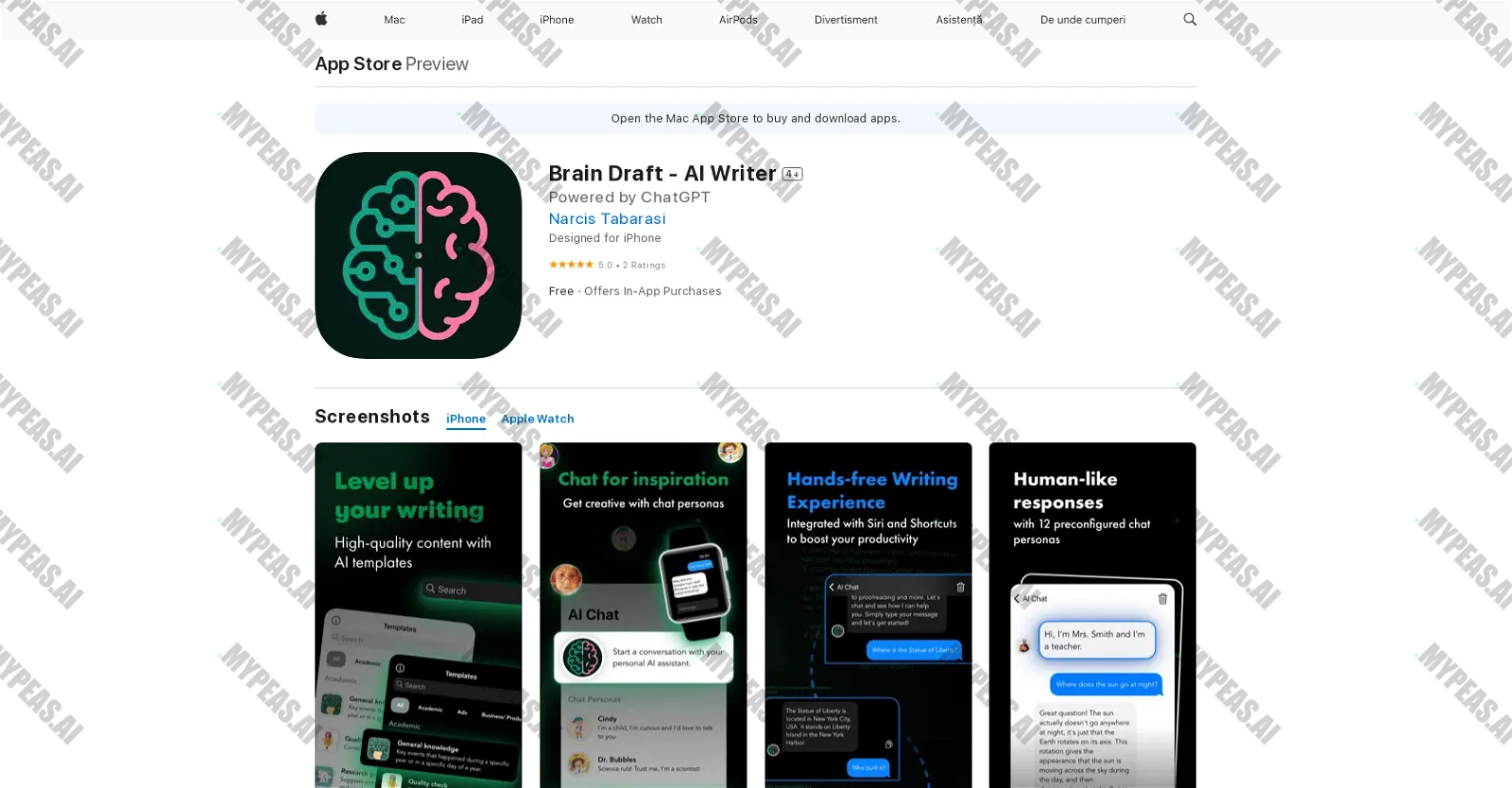 Brain Draft screenshot
