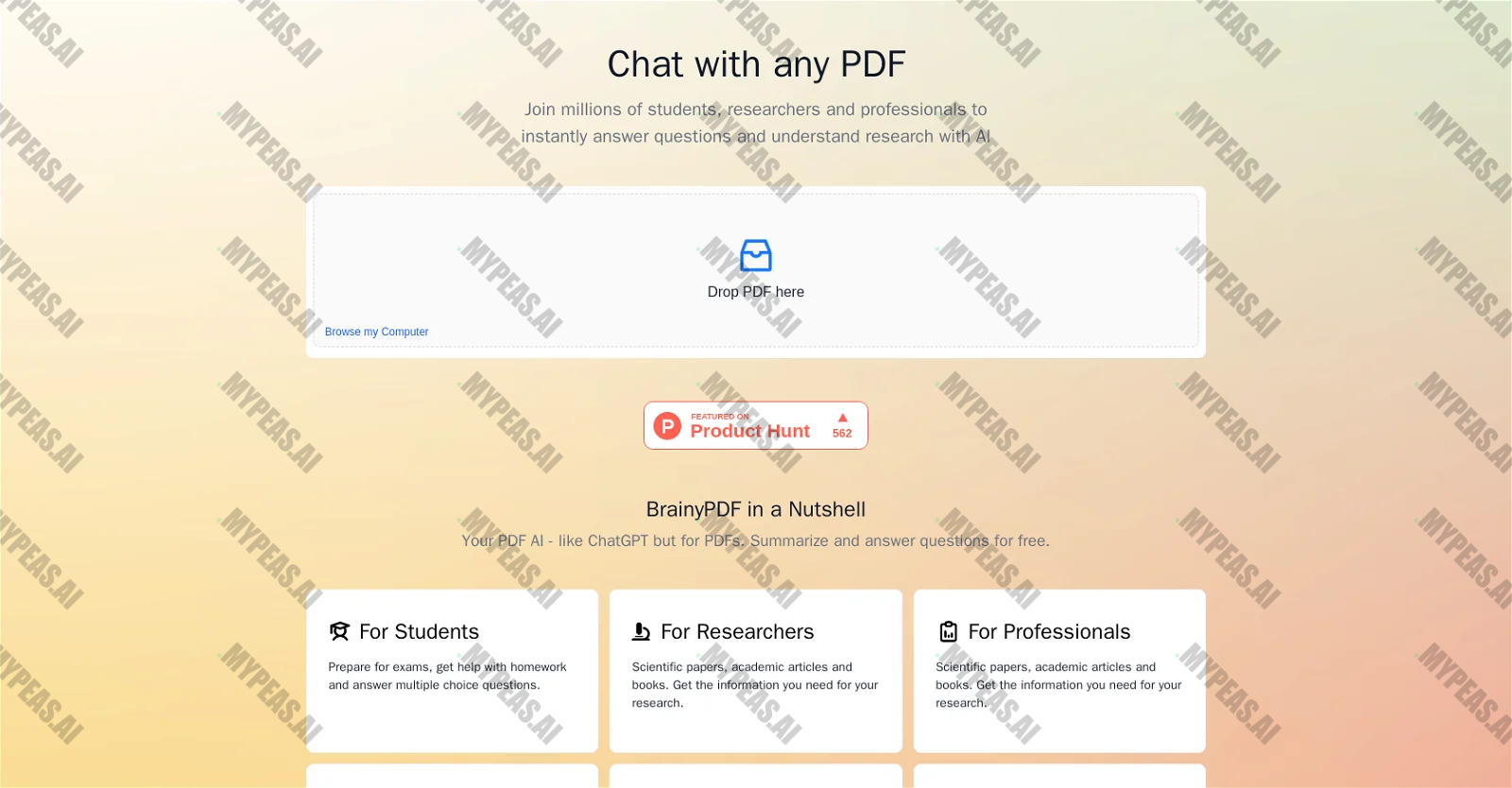 BrainyPdf screenshot