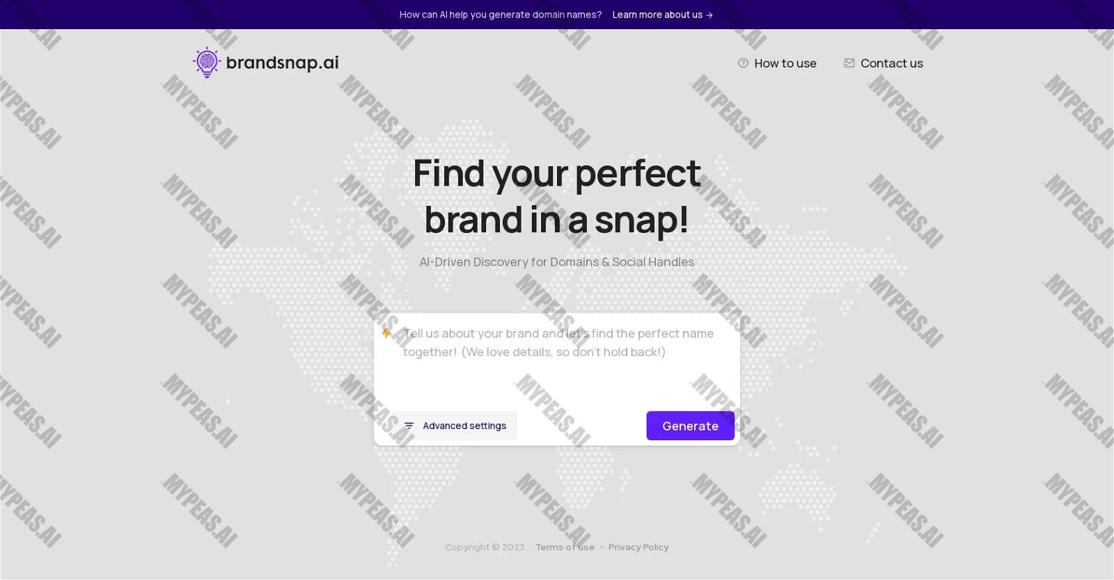 Brandsnap screenshot