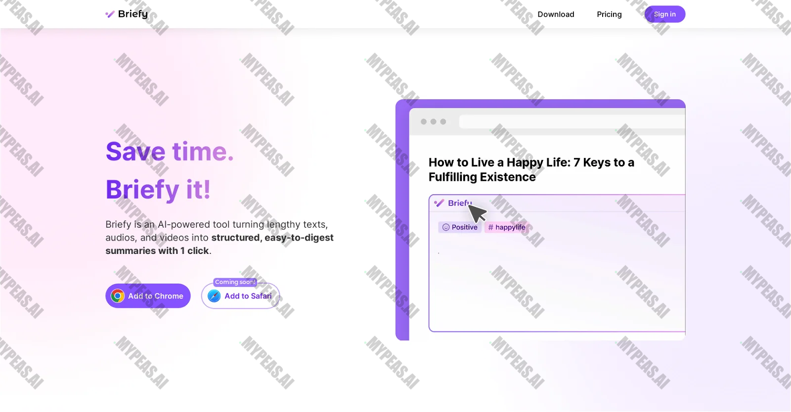 BriefyAI screenshot