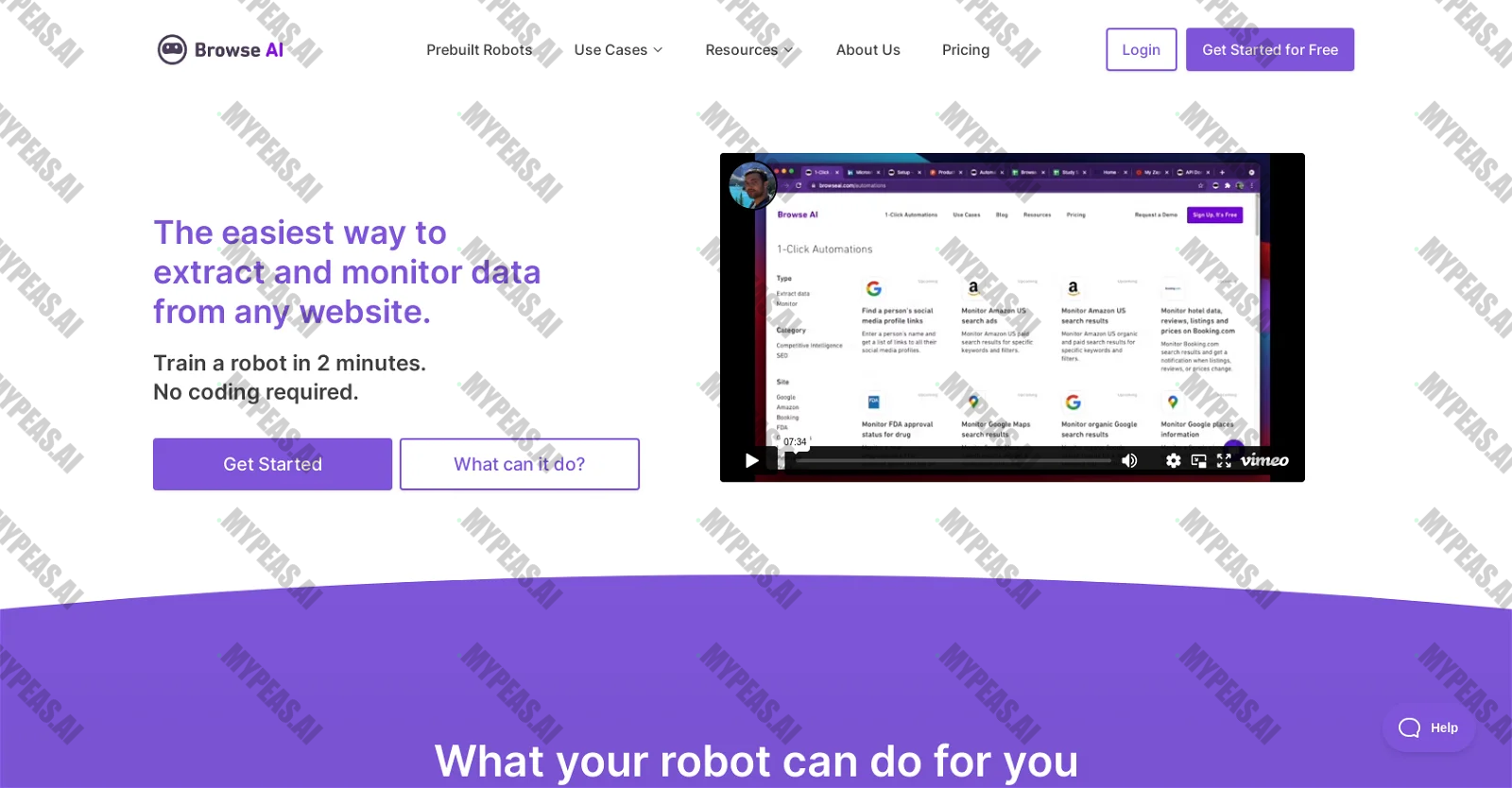 Browse AI screenshot