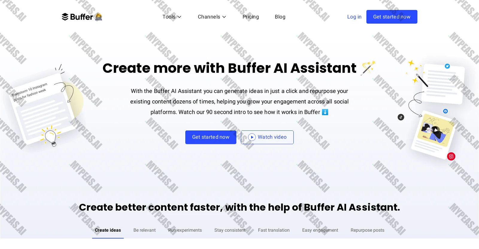 Buffer AI assistant screenshot
