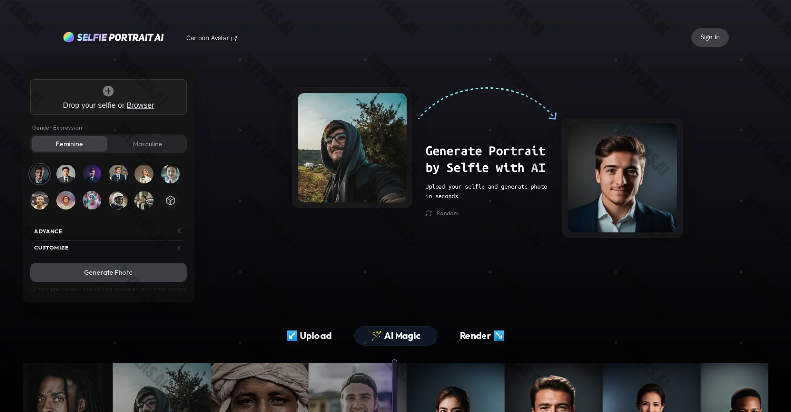 Business Portrait AI screenshot