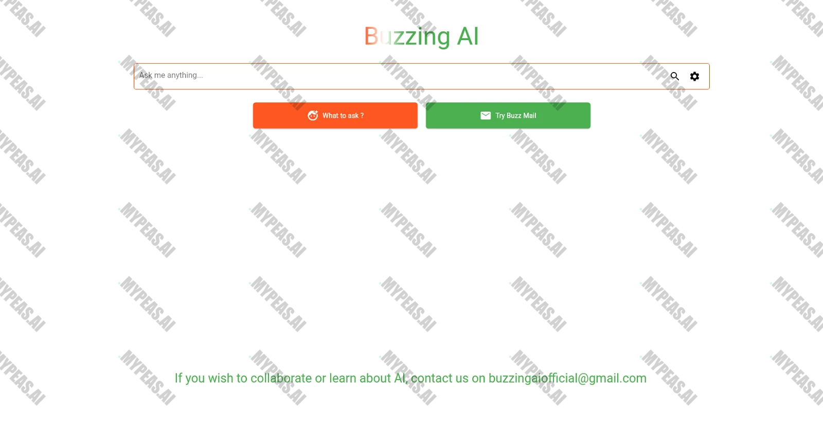 Buzzing AI screenshot