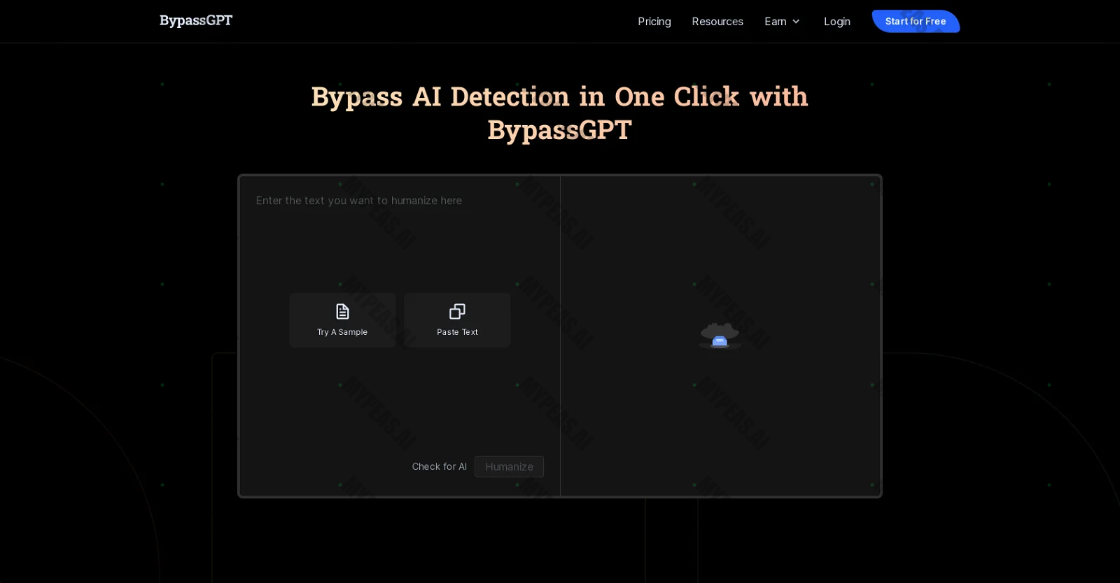 BypassGPT screenshot