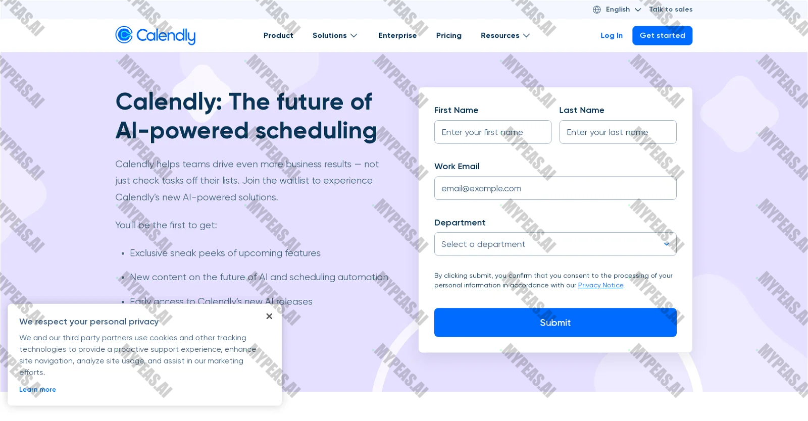 Calendly screenshot