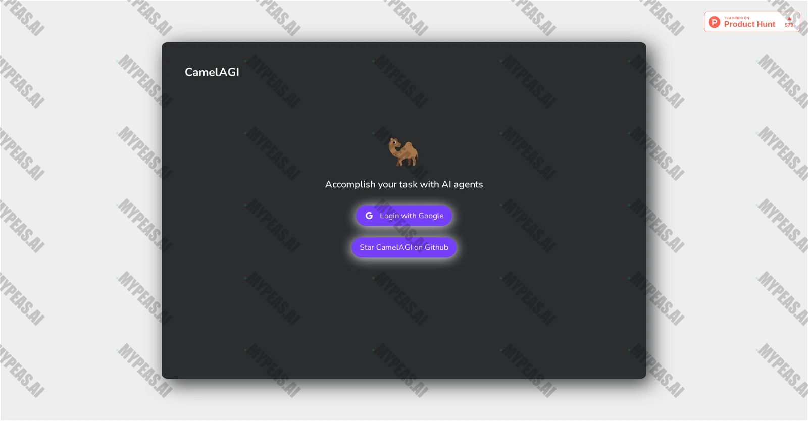 CamelAGI screenshot