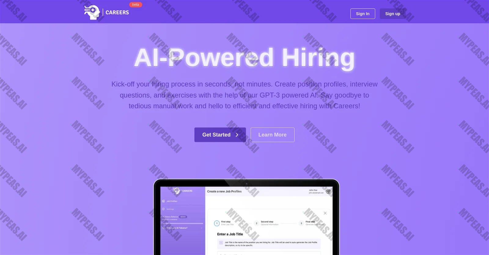 Careers AI screenshot