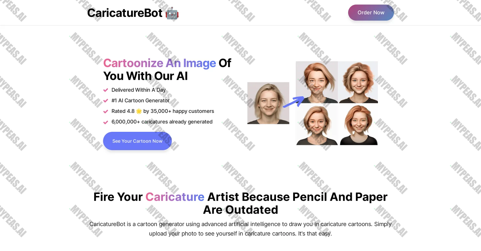 Caricature Bot screenshot
