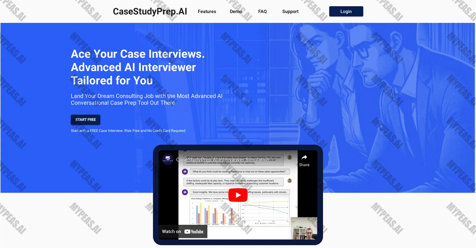 CaseStudyPrep screenshot