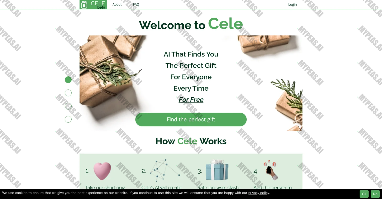 Cele App screenshot