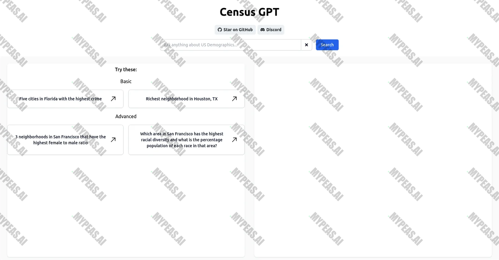 Census GPT screenshot