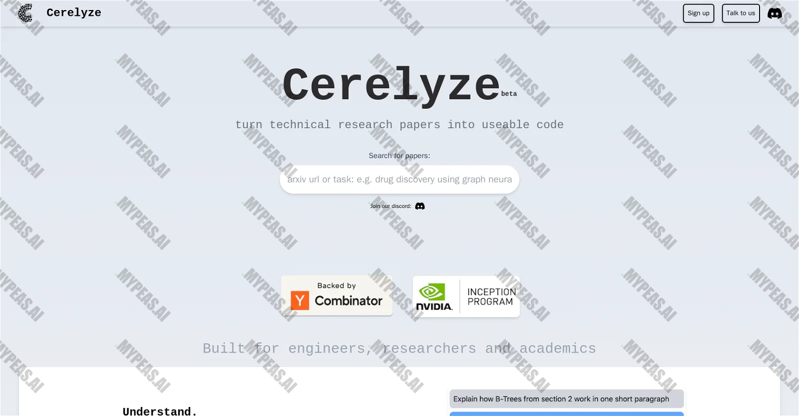 Cerelyze screenshot
