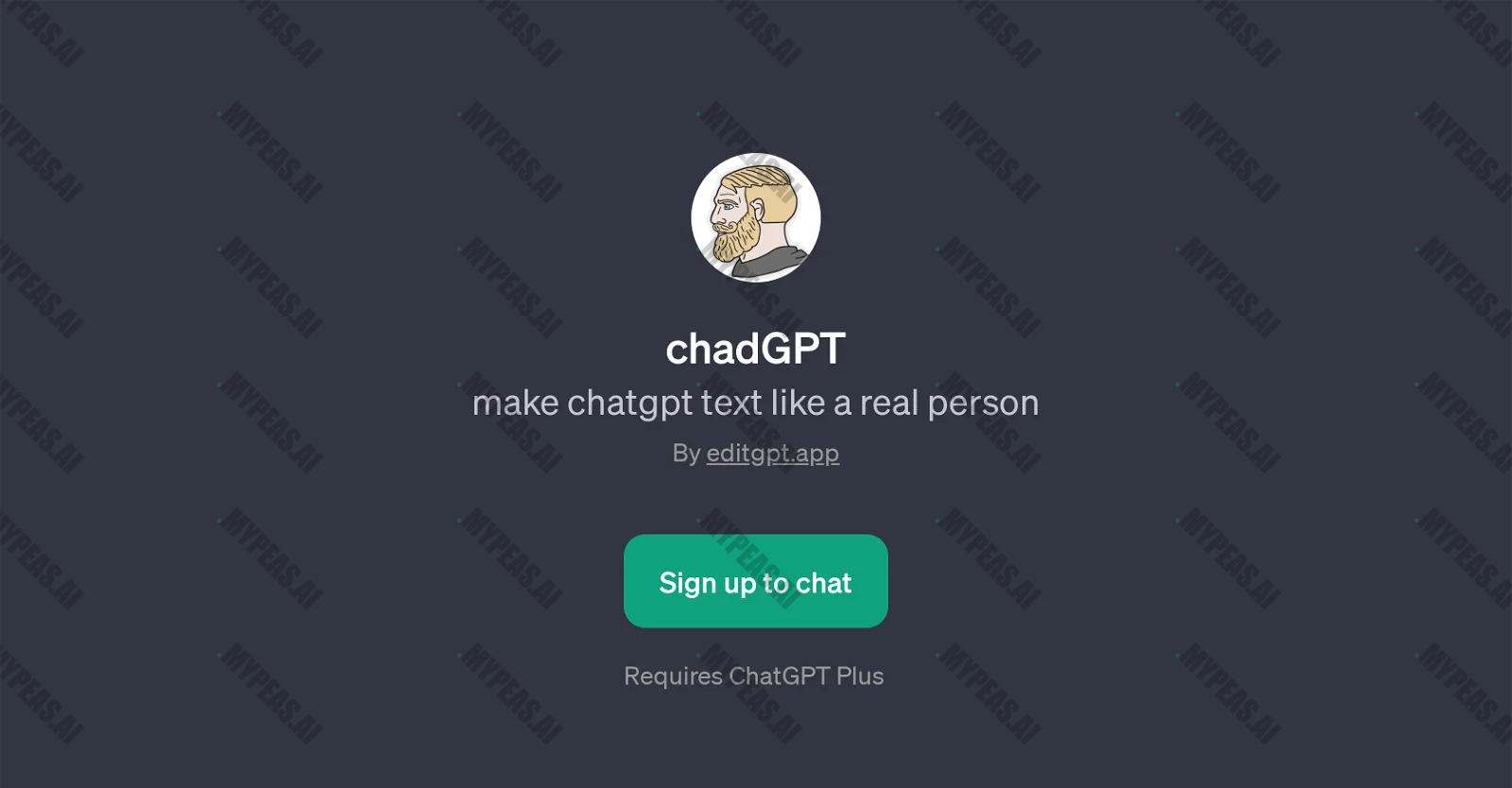 ChadGPT screenshot