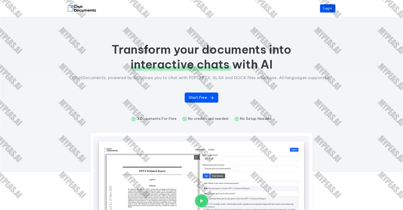 Chat Documents screenshot