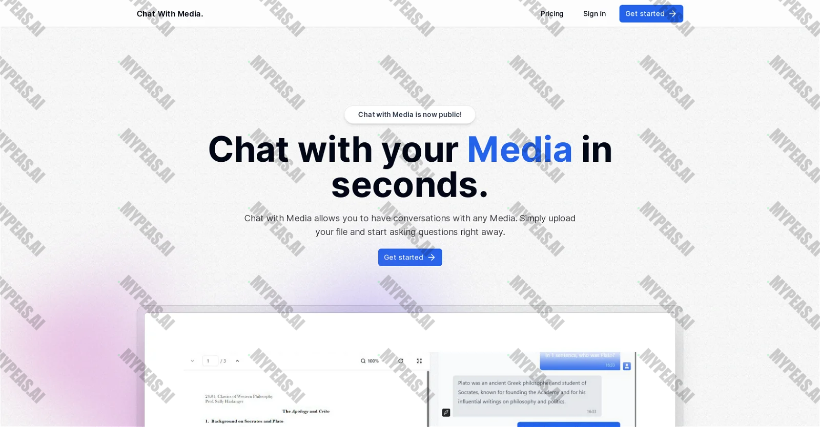 Chat With Media screenshot