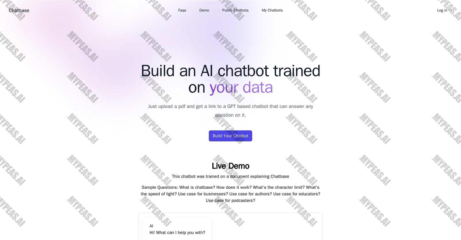 Chatbase screenshot