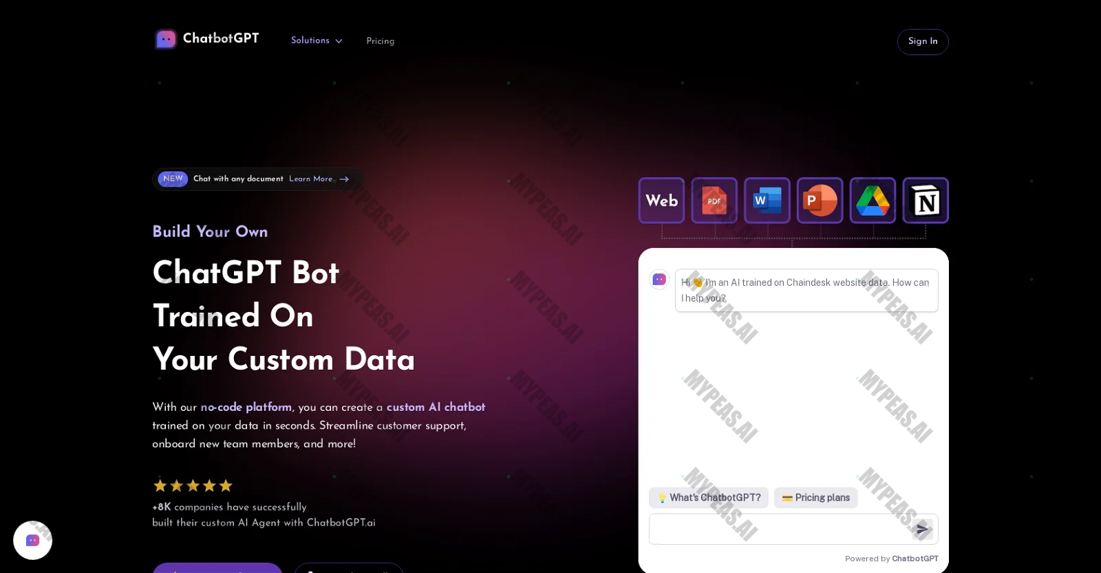 ChatbotGPT screenshot