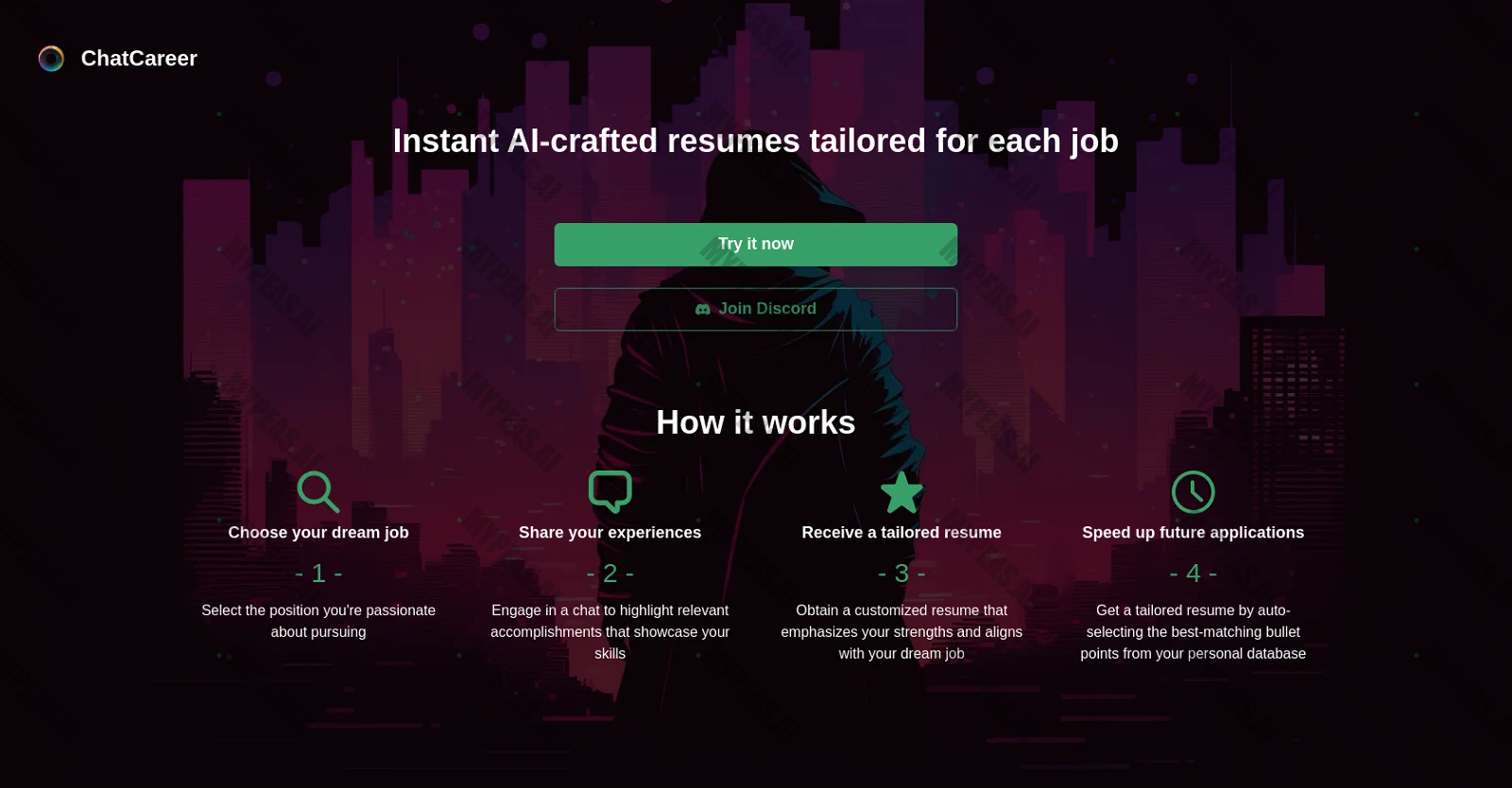 Chatcareer screenshot