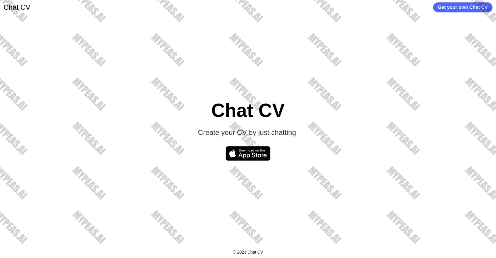 ChatCV screenshot