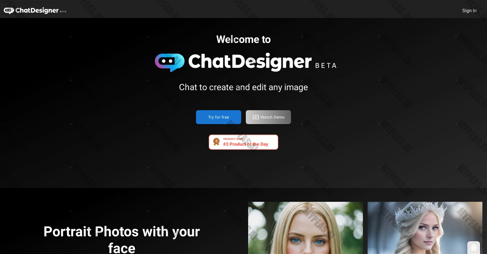 ChatDesigner screenshot