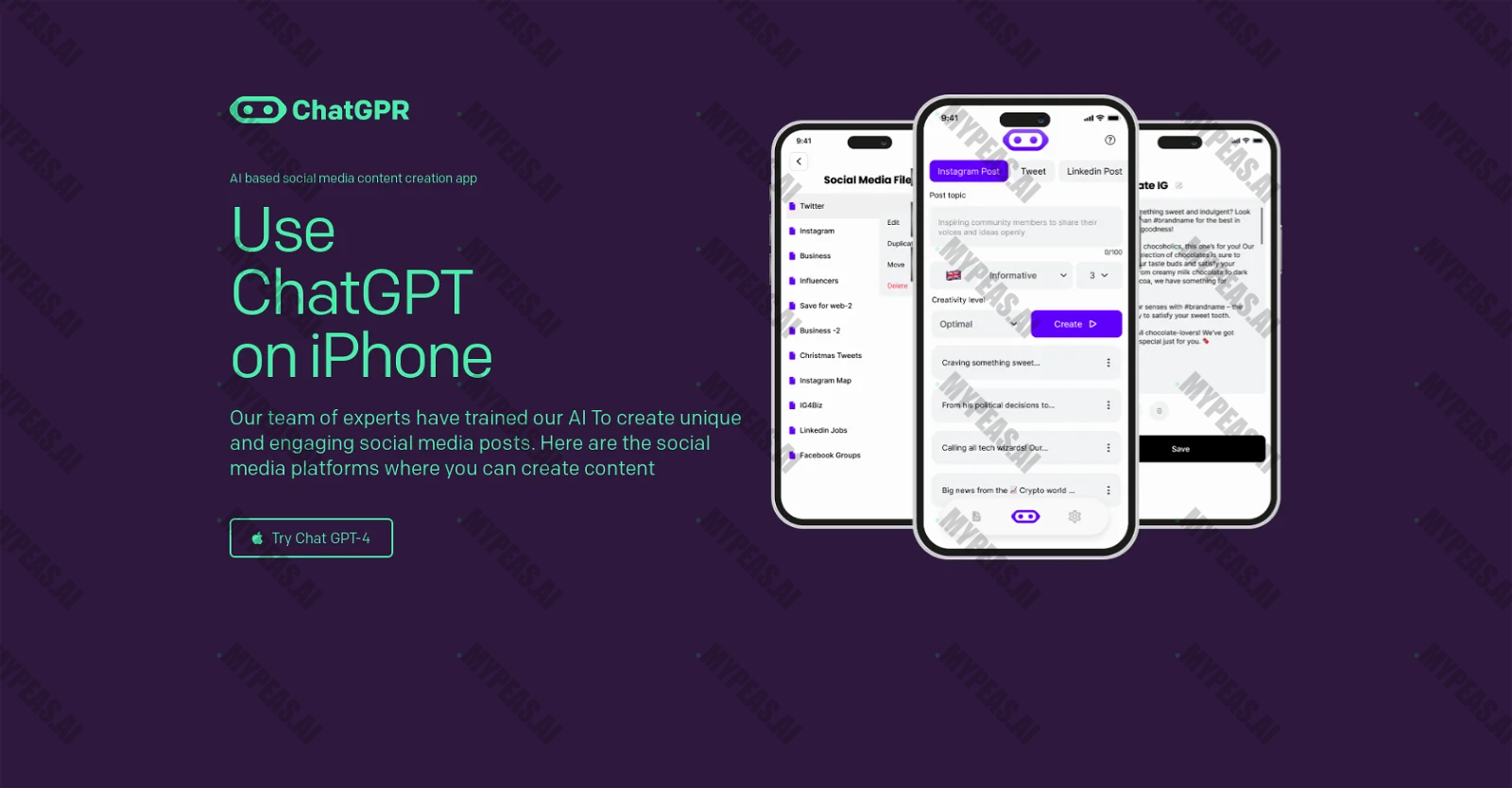 ChatGPR screenshot