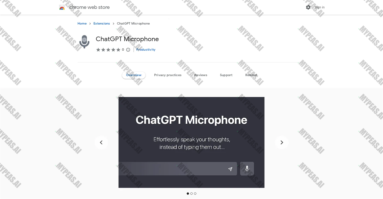 ChatGPT Microphone screenshot