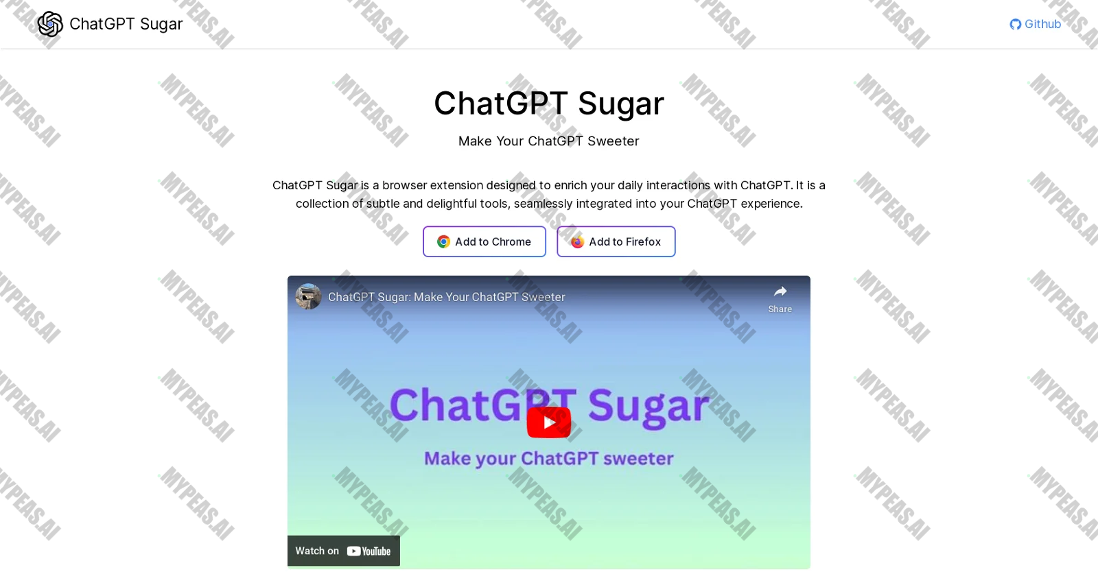 ChatGPT Sugar screenshot