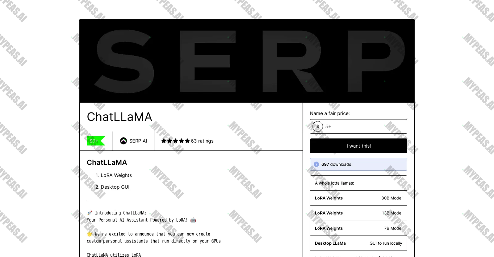 ChatLLaMA screenshot
