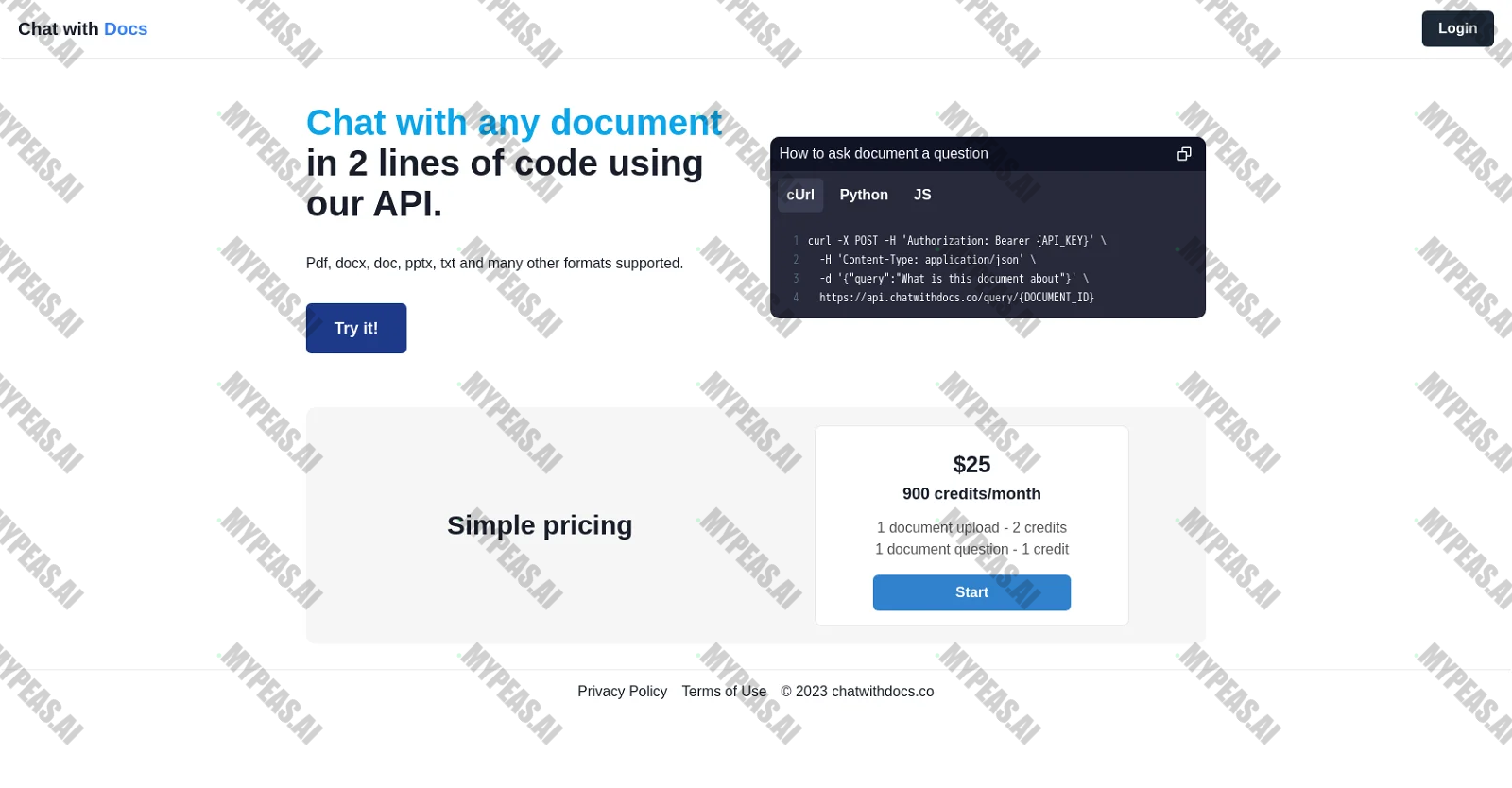 ChatWithDocs screenshot