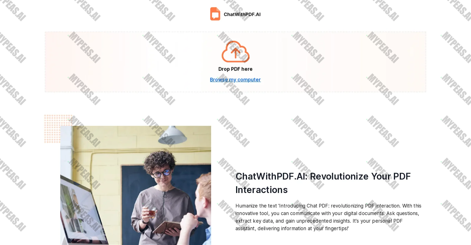 ChatwithpdfAI screenshot