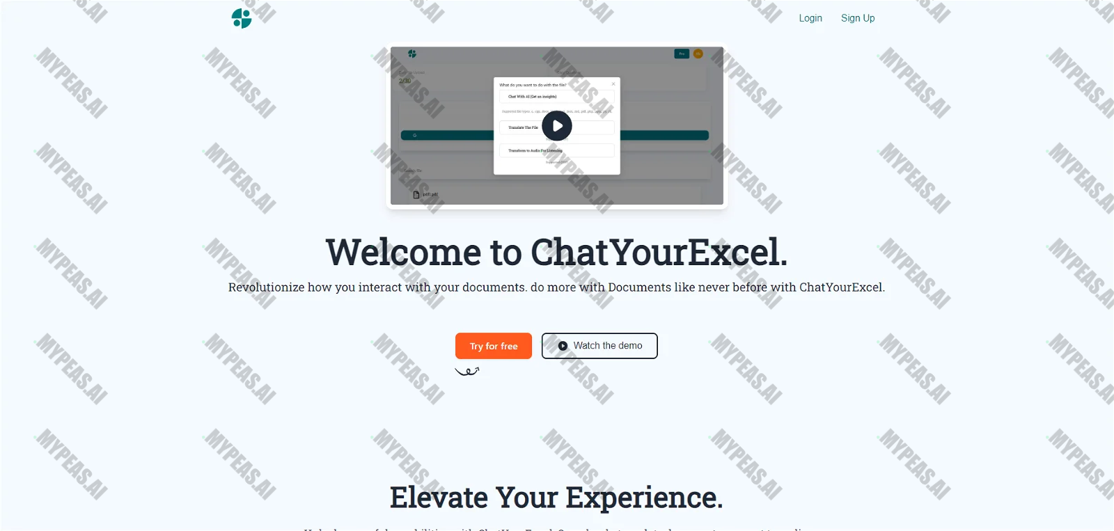 ChatYourExcel screenshot