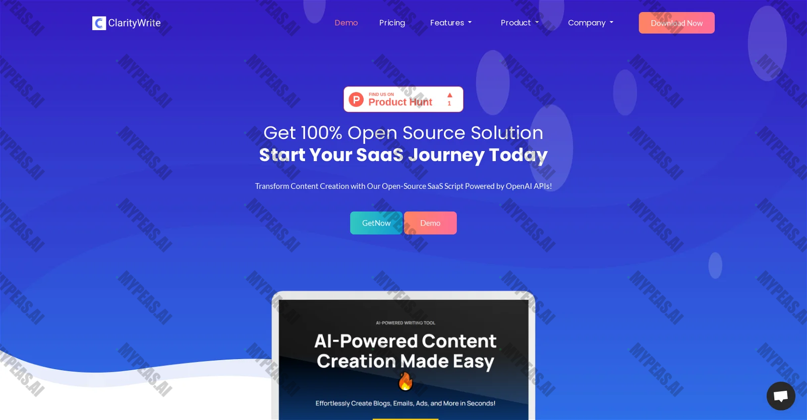 Clarity Write screenshot