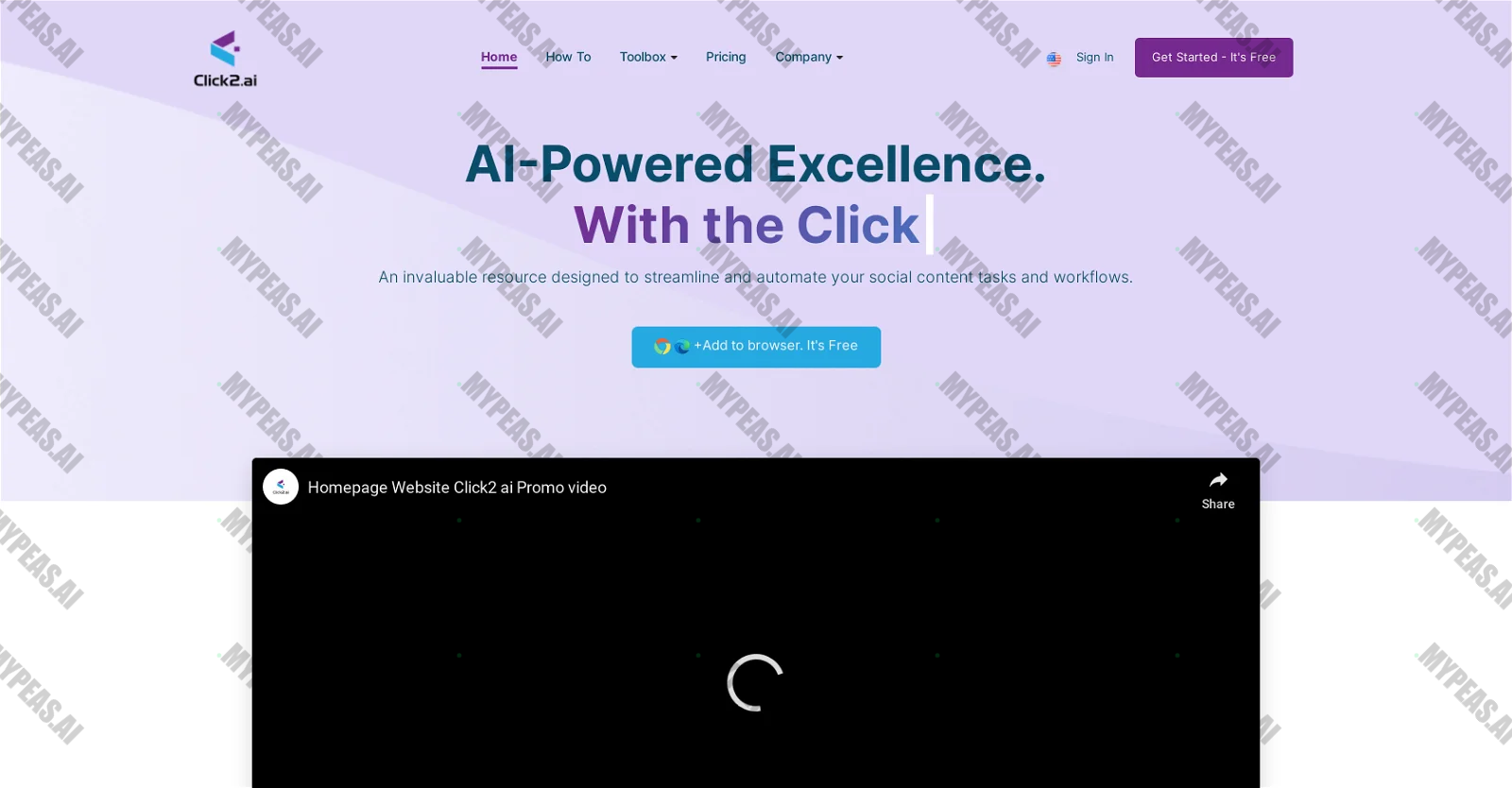 Click2.ai screenshot