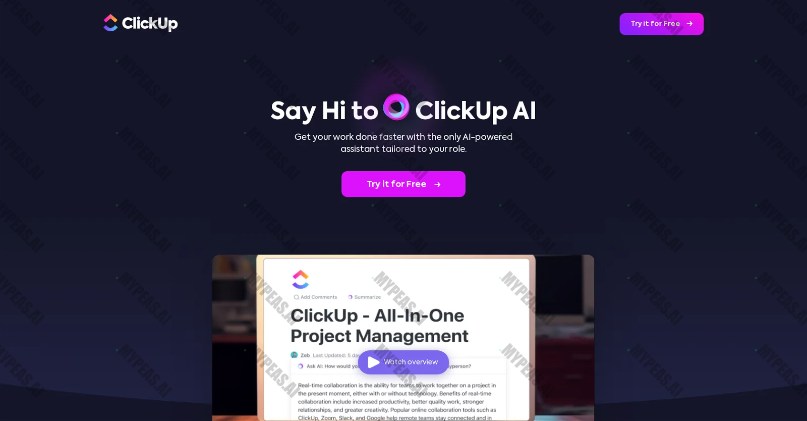 Clickup screenshot