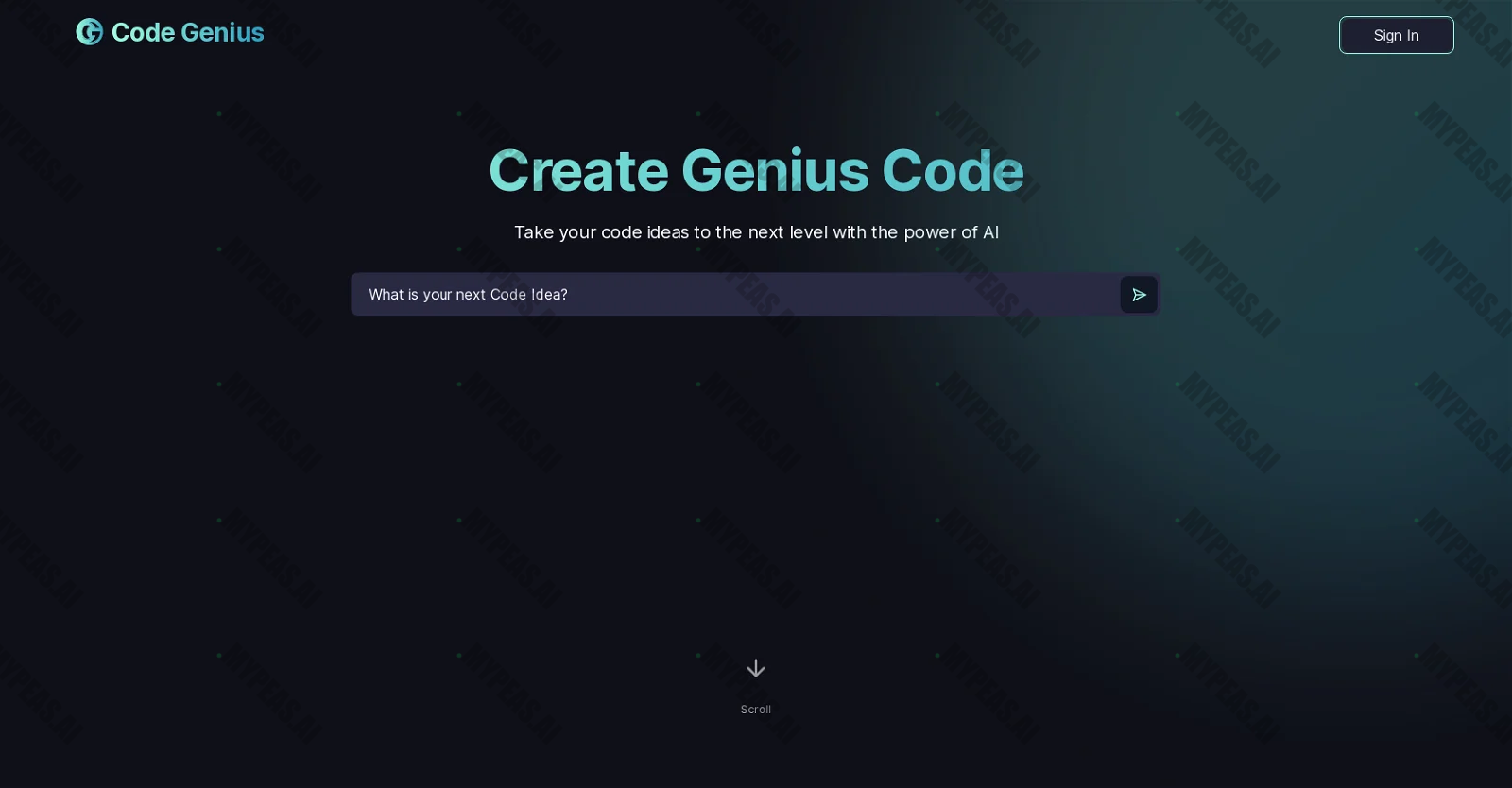 Code-genius screenshot