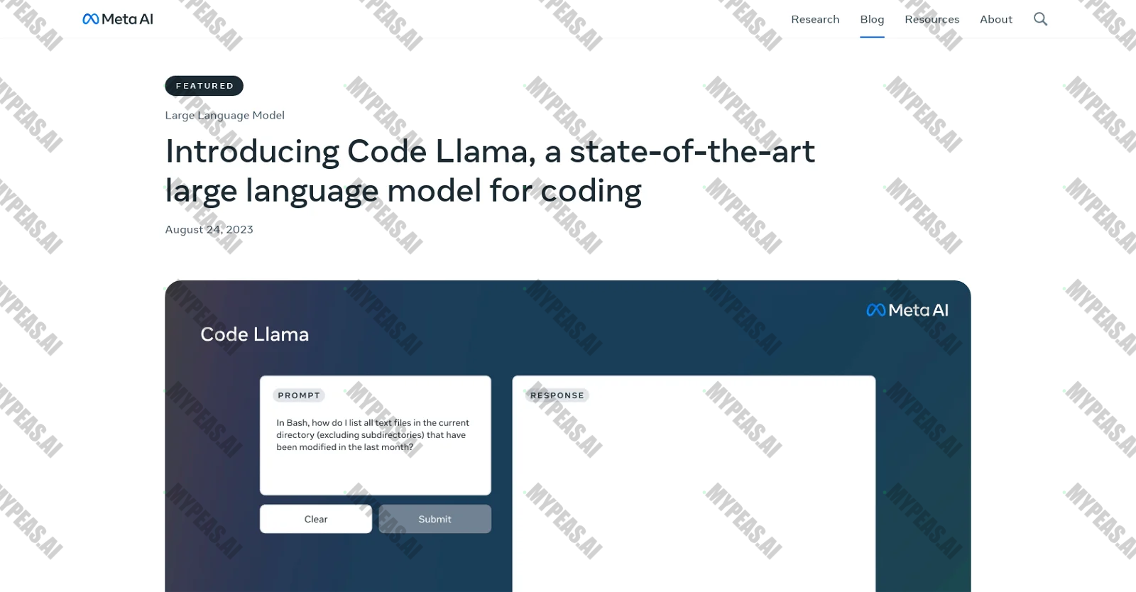 Code Llama screenshot