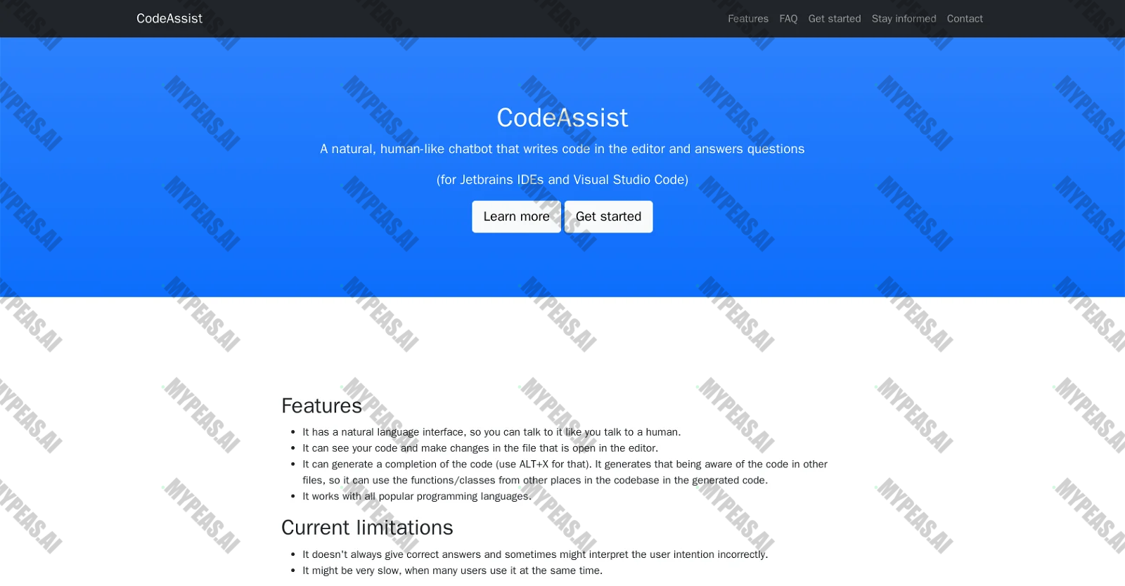 CodeAssist screenshot