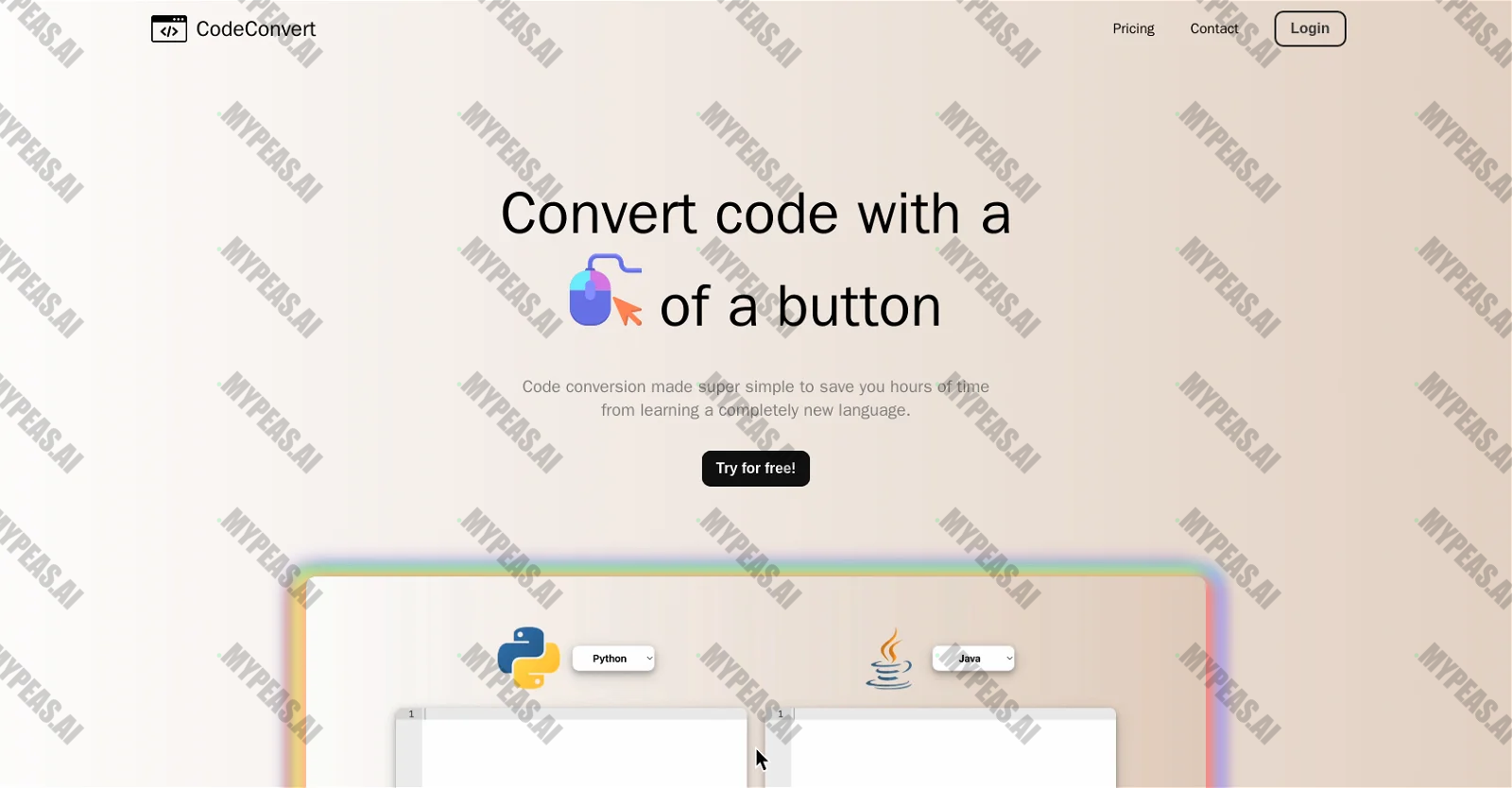 CodeConvert AI screenshot