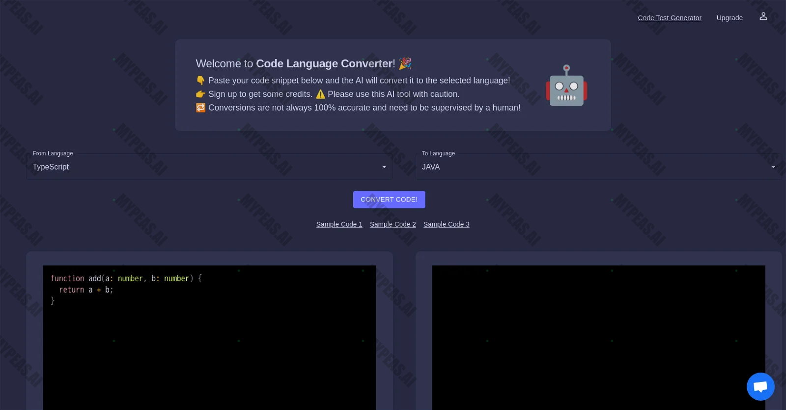 CodeConverter screenshot